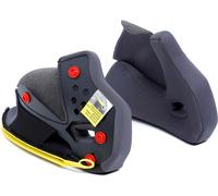 AGV Tourmodular, coussinets de joues XL/25mm Gris/Noir Gris/Noir