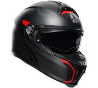 AGV TOURMODULAR FREQUENCY casque modulable gunmetal-rouge mat XL