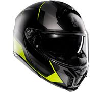 AGV Tourmodular Perception Casque, noir/gris/jaune, Taille L (59/60)