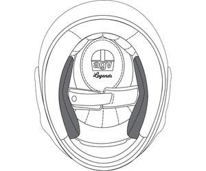 AGV X101, coussinets de joue S Noir Noir