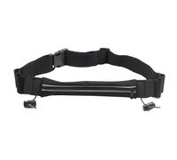 Agvdg Ceinture de course ultra légère et étanche avec 4 boucles en gel énergétique et clip numéro de course pour triathlon, marathon, course à pied et cyclisme Noir, Noir , campagnes