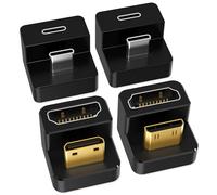AGVEE Adaptateur USB-C vers C à 180 degrés et convertisseur mini HDMI vers HDMI en forme de U