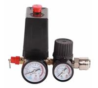 Agwuoetr 1/4in 4 Trous Compresseur D'Air Contrutation de Commande de Pression Valve de Contrôleur de Régulateur 90-120PSI
