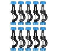 Agwuoetr 10 Pièces Support de Pince de Support de Laboratoire, Corps en Alliage D'Aluminium Support de Pince de Support de Laboratoire Pinces à Tête de Bossage à Angle Droit