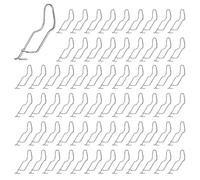 Agwuoetr 100 Pièces Boucles de Connexion de Treillis pour Plantes, Pinces de Treillis pour Piquets de Jardin pour Cannes, Piquets de Support de Jardin pour Plantes Grimpantes