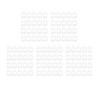 Agwuoetr 100 Pièces Cadeaux Transparents avec Poignée Emballage Cadeau de Bonbons de Mariage Sac Fourre-Tout Réutilisable Fête de Noël 15x20x7cm