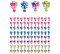 Agwuoetr 100pcs Ballons Ornaments Love Balloon Series Resin Kit Peut Être Utilisé pour Les Boucles d'oreilles, Les Barrettes, Les Bracelets de Porte-Clés DIY, Les Pendentifs, Les, Etc.
