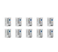 Agwuoetr 10X KTS011 Pas de Rail Din de Thermostat D'Armoire de ContrôLeur de TempéRature MéCanique RéGlable Normalement Ouvert, Utilisé pour Le Refroidissement