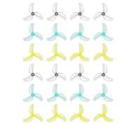 Agwuoetr 12 Paires D'Hélices 3 Pales PC 1611 pour RC Pavo Femto Brushless BWhoop FPV Racing Quadcopter. Comprend 12 Hélices dans Le Sens Horaire et 12 Hélices dans Le Sens Antihoraire.