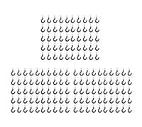 Agwuoetr 150 Pcs 1.1 Pouces Tasse Tasse Crochets Métal Épaulé Vissé Enduit de Plastique Suspendu Noir
