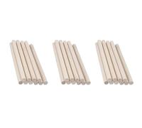 Agwuoetr 150 Pièces Tiges de Cheville en Bois Chevilles en Bois Non Finies, Bâtons de Bois Dur pour L'Artisanat, Macramé, Bricolage et Plus, Poncé Lisse