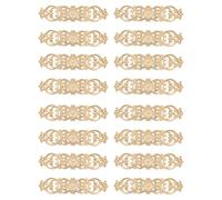 Agwuoetr 16pièces 30Cmx7Cm Stickers Sculpture sur Bois Coin Sculpté Fleur Décoration de Armoire Porte Lit Patch Décoratif Onlay Bois Applique