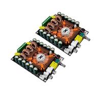 Agwuoetr 2 Modules Stéréo Hi-FI TDA7498E 2.0 160 W X 2, Carte D'Amplificateur de Puissance Numérique Haute Puissance, Prise en Charge BTL 220 W avec Ventilateur de Refroidissement