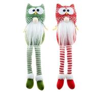 Agwuoetr 2 Pièces Hibou GNOME Ornements Hibou Câlins Doux pour Dessin Animé Tomte Suédois pour Lit