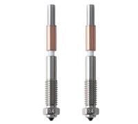 Agwuoetr 2 Pièces pour Buses Bimétalliques QIDI Plus4, Retrait, Isolation Céramique, Buses de 0,4 mm, Résistance Aux Hautes Températures