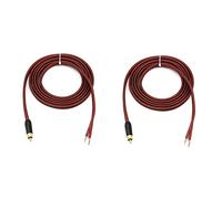 Agwuoetr 2 PièCes SéRies Câble de Haut-Parleur de Haut-Parleur vers Prise, Remplacer L'Adaptateur de Connecteur de Prise vers Le Audio Ouvert
