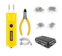 Agwuoetr 2 Po Souder en Plastique 100W MINI PORTABLE PLAST HAUT PLANT de RÉPARATION des CRACHES RÉPARATION DU PAUTEUR AUTOLOBILE 200 Ongles de Mariage Jaune