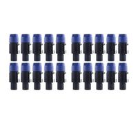 Agwuoetr 20 Pièces NL4FC Câbles de Haut-Parleur Connecteur de Câble de Tête Speakon Connecteurs de Haut-Parleur à 4 Broches avec Verrou Tournant Étanche pour Câbles