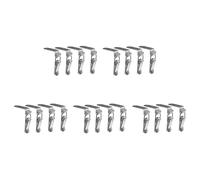 Agwuoetr 20X 90 DegréS Canard-Bouche Boucle Crochet Serrure en Acier Inoxydable à Ressort Tirer Bascule Loquet Pince Argent Moraillon Loquet Loquet A
