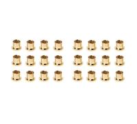 Agwuoetr 24 PièCes Capuchon de Protection Plaqué ou Prise de Court-Circuit Connecteur Phono Prise de Blindage Couvercle de Protection, Or