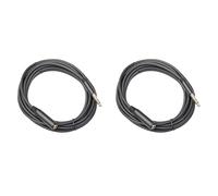 Agwuoetr 2pièces 1/4 TRS 6,35 mm Mâle à 6,35 mm Câble D'Extension Stéréo Plaqué Or Câble D'Extension pour Casque 180 cm