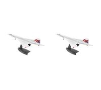 Agwuoetr 2X 1/200 Concorde Supersonic Avion de Passagers Air British Airways Modèle pour la Collection D'Affichage Statique