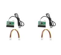 Agwuoetr 2X 1.44Mb 3.5 Pouces Floppy Drive Connector 34 Pin to USB Cable Adapter PCB Board, USB Disk to Floppy Disk A