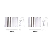 Agwuoetr 2X 5V-3PIN ARGB RAM Dissipateur Thermique Refroidisseur Mémoire Gilet de Refroidissement DDR3 DDR4 DDR5 Mémoire Dissipateur Thermique pour Ordinateur de Bureau PC Argent