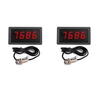 Agwuoetr 2X 9999RPM Tachymètre Compteur de Comptage LED Numérique DC 8-24V Jauge Compteur de Vitesse avec Interrupteur de Capteur à Aimant Hall NPN 5V