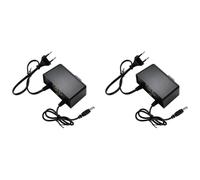 Agwuoetr 2X Adaptateur d'alimentation Étanche 12 V 2 A Adaptateur de Surveillance Extérieur Étanche à la Pluie pour Caméra CC Bande LED Commutation Prise UE