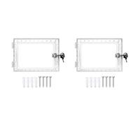 Agwuoetr 2X BoîTe de Verrouillage de Thermostat avec Clé Couvercle de Thermostat Universel avec Serrure, Protecteur de Thermostat Transparent pour Mur