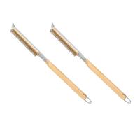 Agwuoetr 2X Brosse à Pizza de 21 Pouces avec Grattoirs, Brosse de Nettoyage de Pierre à Pizza en de Cuivre pour Le Nettoyage du Barbecue