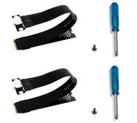 Agwuoetr 2X Câble Adaptateur M.2 NVMe PCIE 4.0 vers Oculink SFF-8611 SFF-8612 Câble D'Extension de Carte Graphique Externe pour Ordinateur Portable