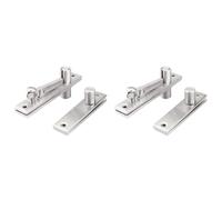 Agwuoetr 2X Charnière à Pivot Charnières de Porte de Placard en Acier Inoxydable Charnières de Rotation pour Porte en Bois Charnières de Placard à Usage Intensif