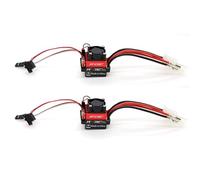 Agwuoetr 2X ContrôLeur de Vitesse ESC Brossé ÉTanche 1060 60A Frein et Frein ArrièRe avec Bec 6 V/3A pour PièCes de Voiture 1/10 TéLéCommandéE
