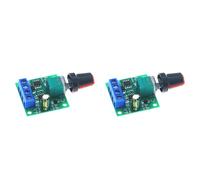 Agwuoetr 2X DC 1.8V 3V 5V 6V 12V 2A Contrôleur de Vitesse de Moteur PWM Contrôleur de Vitesse de Moteur Basse Tension Module D'Entraînement Réglable PWM 0-100%