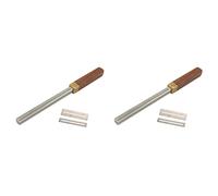 Agwuoetr 2X de Couronnement de de Guitare, de Bord de, Outil Arrondi D'Extrémité de, Fente et à Trois Rayons, Outils de de Guitare Multifonctions