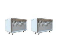 Agwuoetr 2X Diffuseur D'Arômes et d'air à Bruit Blanc, Humidificateur avec 8 Niveaux de Bruit Blanc Réglables, Veilleuse, Haut-Parleur Bluetooth