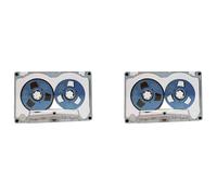 Agwuoetr 2X Disque de Bande Vierge de 55 Minutes, Disque Ouvert en Métal Double Face, Disque de Cassette Vierge, D