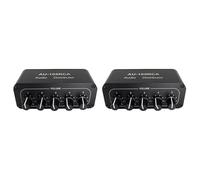 Agwuoetr 2X Distributeur Audio 5CH MéLangeur Audio StéRéO 1 EntréE 5 Sorties RéPartiteur pour Amplificateur de Puissance Audio Actif