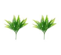 Agwuoetr 2X Fougères Artificielles pour L'Extérieur et L'Intérieur, Grandes Fausses Fougères, Fausse Fougère de Boston pour Jardinière, Jardin, Porche, Entrée B
