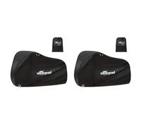 Agwuoetr 2X Housse de Vélo pour 1 à 2 Vélos, Imperméable à l'eau, Protection de Stockage de Vélo en Plein Air, Pluie, Soleil, UV, Poussière, Vent, Housse de Vélo