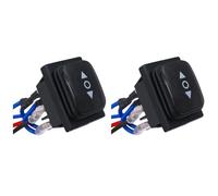 Agwuoetr 2X Interrupteur D'Inversion de Polarité Momentané Actionneur de Moteur de Contrôle Étanche Interrupteur à Bascule à 6 Broches à 3 Positions