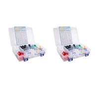 Agwuoetr 2X Kit de Modèle Moléculaire, Ensemble de Chimie Moléculaire Organique, Kit de Modèle D'Élément Atomique pour les Leçons, Kit de Construction de Structures