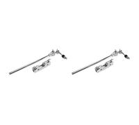 Agwuoetr 2X Kit de Support de Pad de Batterie Rack de Cymbale à Eau Connecteur de Serrage Universel Demi-Section de Cymbale Rack D'Extension de Cymbale