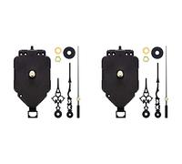 Agwuoetr 2X Mécanisme de Mouvement D'Horloge à Pendule à Quartz de 23mm avec Kits D'Aiguilles D'Horloge pour Accessoires de Remplacement de Pièces de Réparation D'Horloge Bricolage