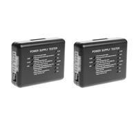 Agwuoetr 2X PC 20 24 Broches Testeur d'alimentation Testeur LED pour PSU ATX HDD Mètre Mesurant 12 V 5 V 3.3 V