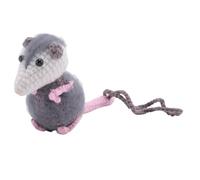 Agwuoetr 2X Pendentif de Voiture Opossum, Pendentif de Voiture Possum Mignon, Pendentif de Miroir de Voiture au Crochet Possum Fait à la Main, Accessoires de Décoration