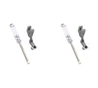 Agwuoetr 2X Pied-De-Biche RéGlable pour Fermeture ÉClair UnilatéRale pour Machine à Coudre Industrielle à Point Noué à Aiguille