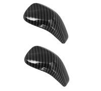 Agwuoetr 2X Pommeau de Levier de Vitesses de Voiture Couvercle de la Tête Autocollant Intérieur Accessoires de Style de Voiture ABS Fibre de Noir Nouveau pour 2019